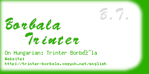 borbala trinter business card